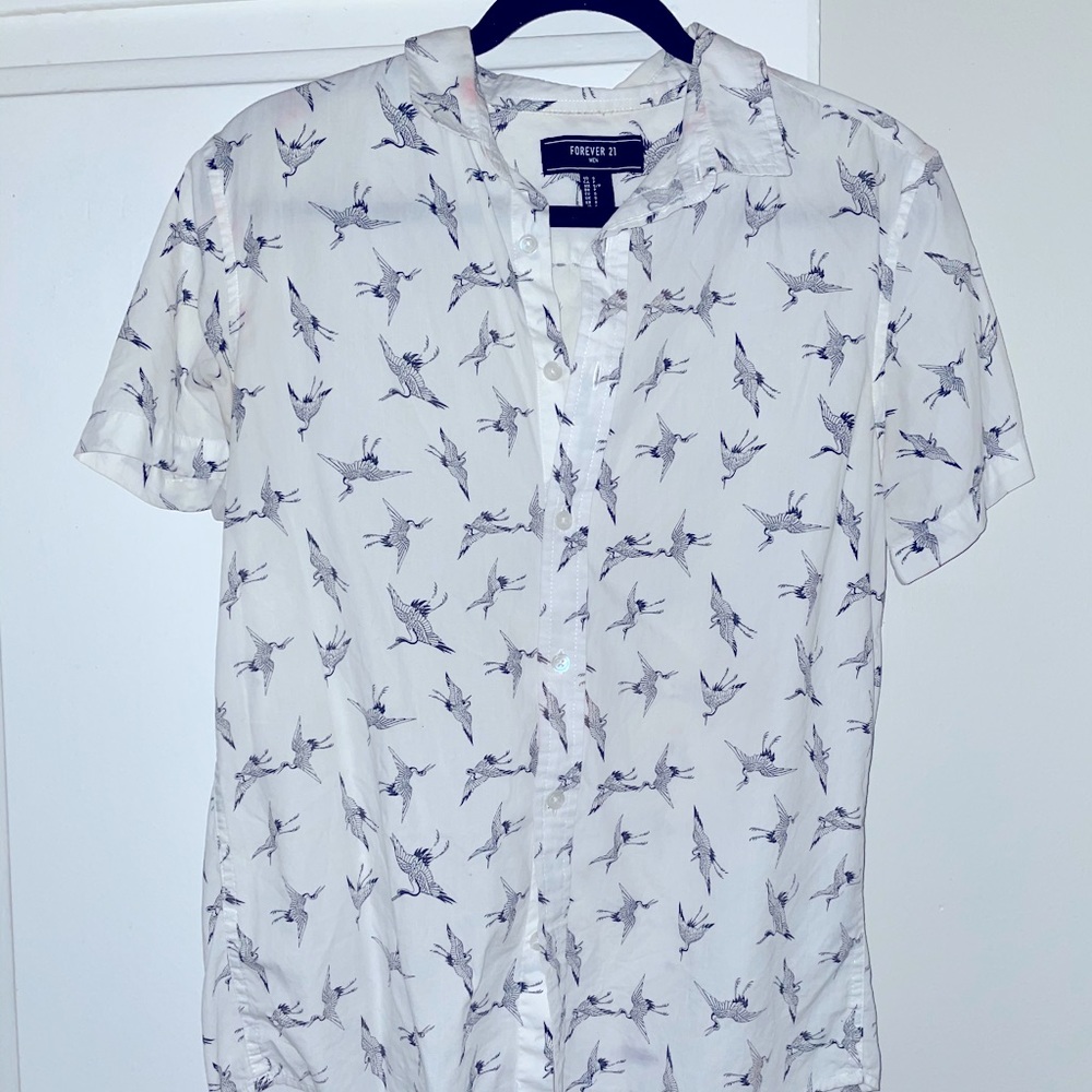 White Swan Buttoned Shirt